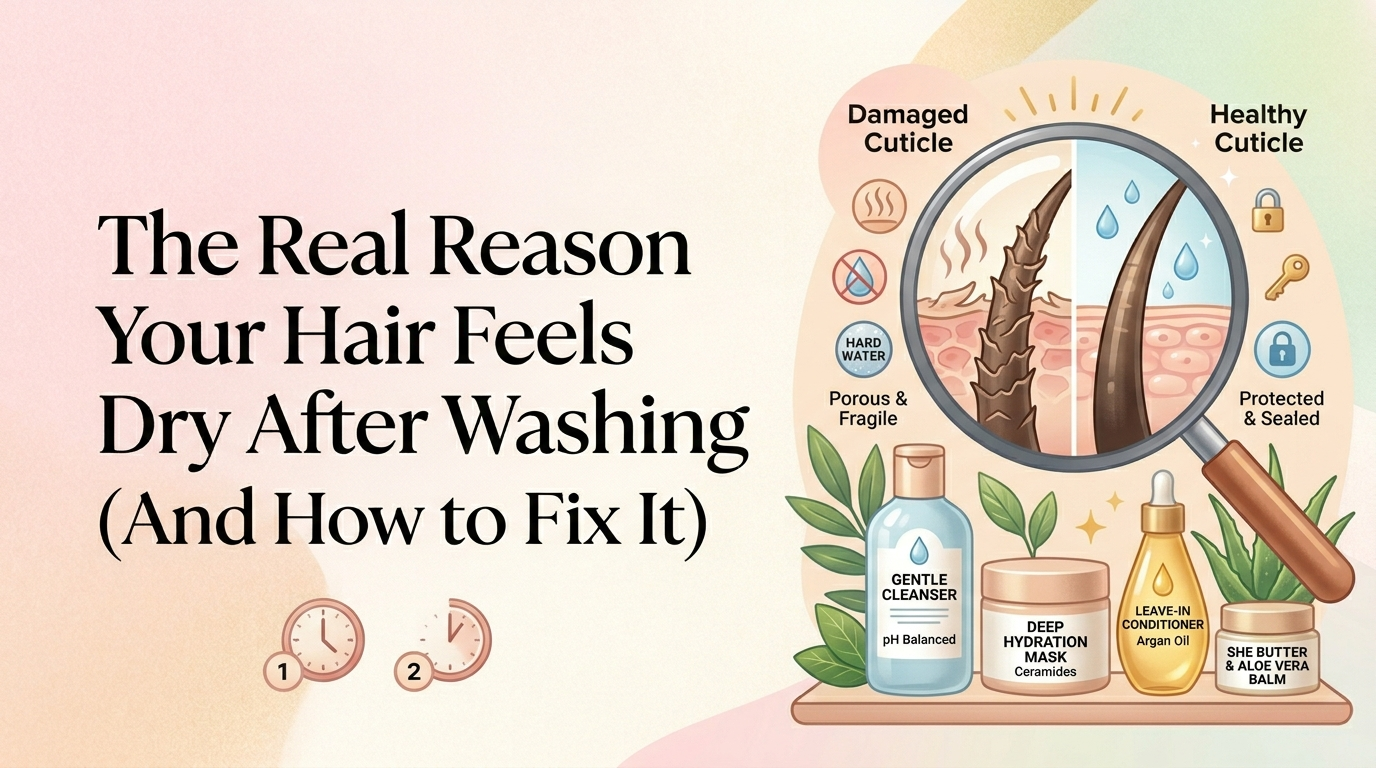 The Real Reason Your Hair Feels Dry After Washing (And How to Fix It)
