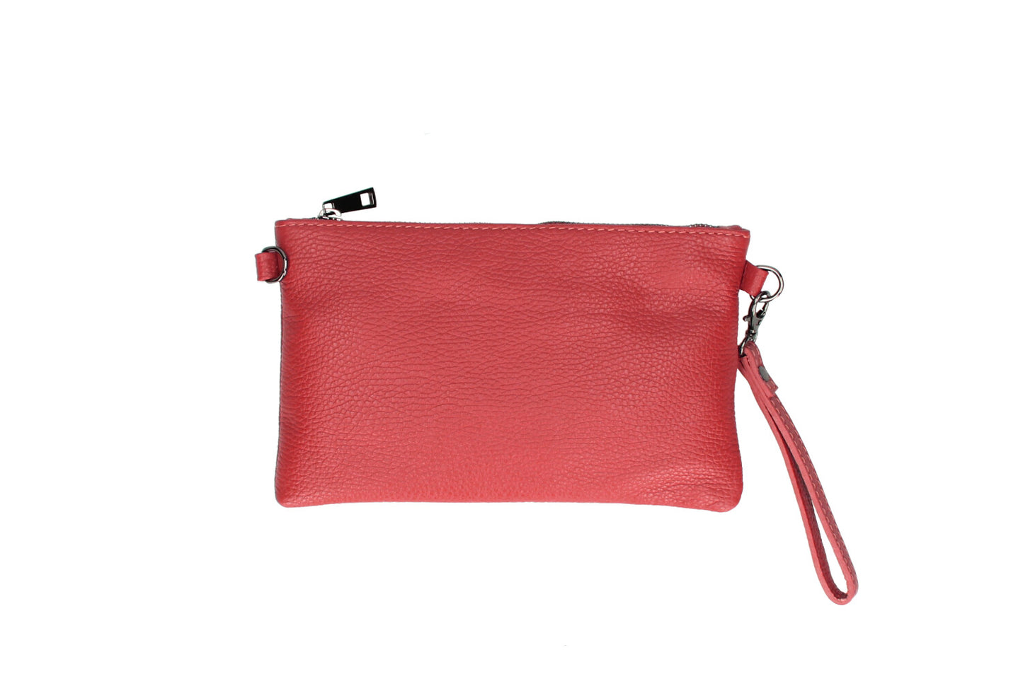 Italian Leather Women's Shoulder Handbag with Wrist Strap - Michelle