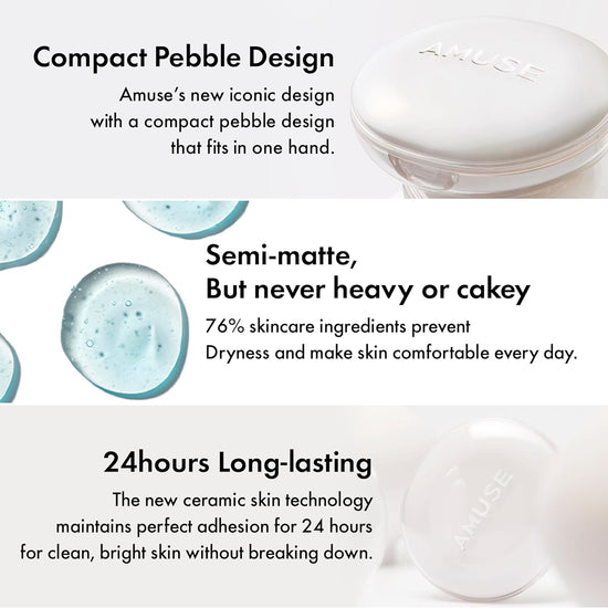 Amuse Ceramic Skin Perfector Cushion 01 Porcelain 15g