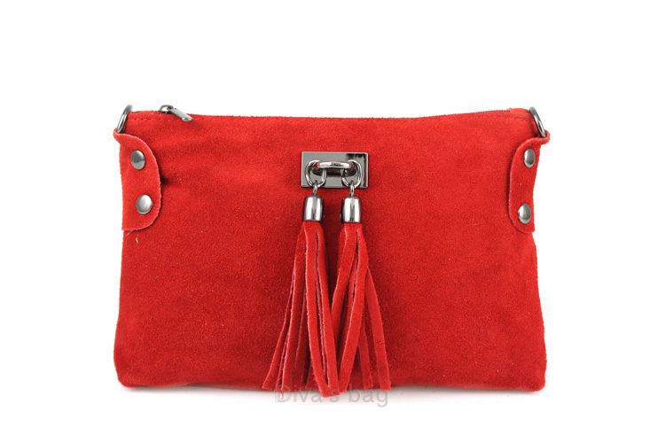Italian Suede Tianna Shoulder Bag