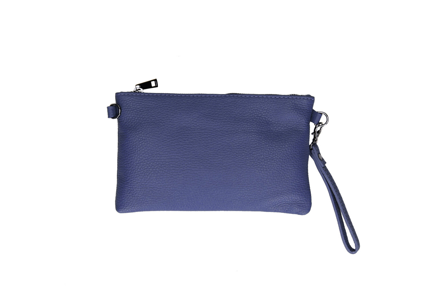 Italian Leather Women's Shoulder Handbag with Wrist Strap - Michelle