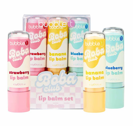 Bubble T Boba Tea Lip Balm Set (3 x 4.5g)