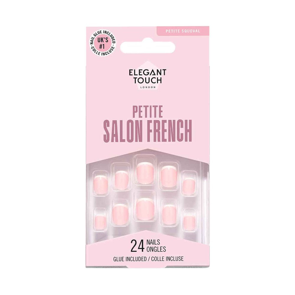 Elegant Touch French Nails 154 – Petite Squoval Nails