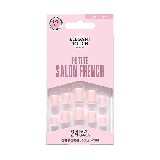 Elegant Touch French Nails 154 – Petite Squoval Nails