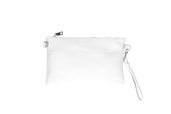 Italian Leather Women's Shoulder Handbag with Wrist Strap - Michelle