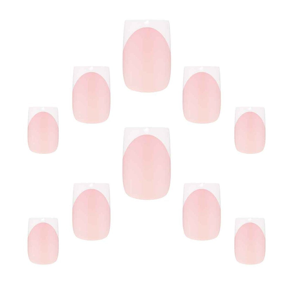 Elegant Touch Salon French Nails 164 – Sharp Square Nails