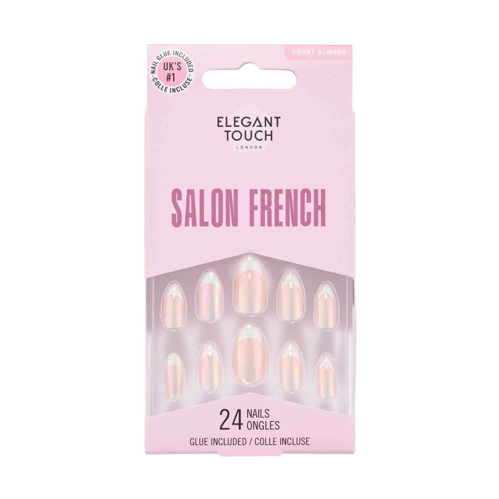 Elegant Touch French Nails 166 – Short Almond Nails