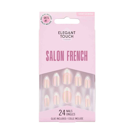 Elegant Touch French Nails 166 – Short Almond Nails