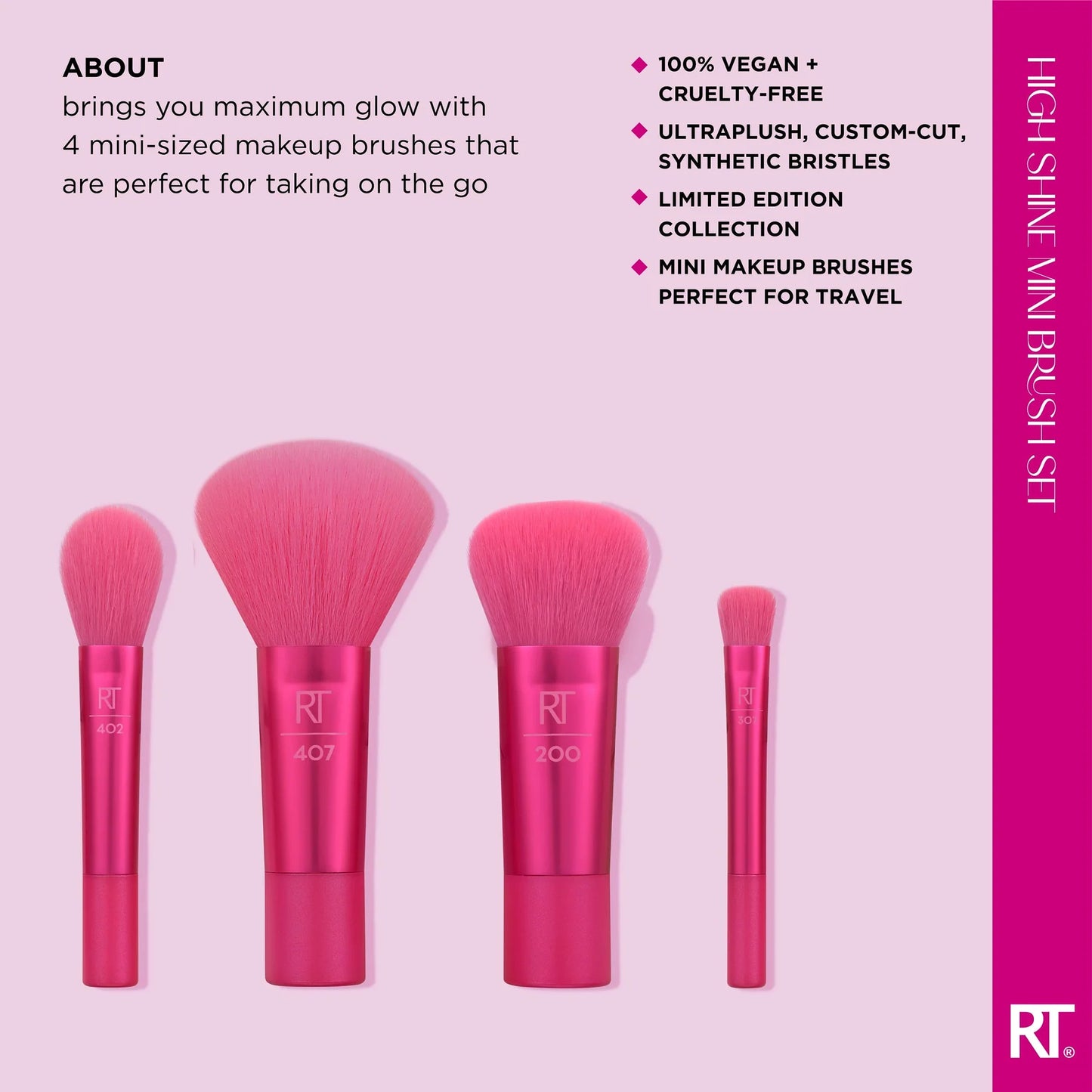 Real Techniques High Shine Mini Brush Set Limited Edition