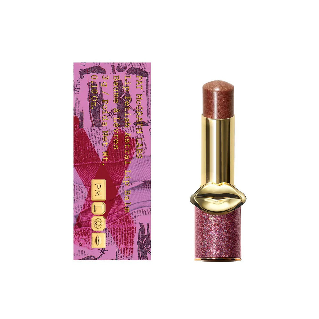 Pat McGrath Lip Fetish Astral Balm 618 Bronze Astral (Warm Bronze with Gold and Pink Sparkle)