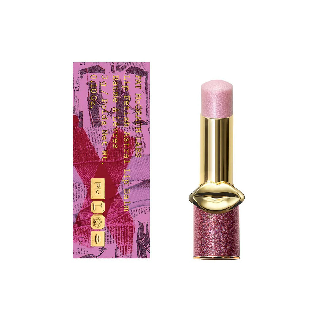 Pat McGrath Lip Fetish Astral Balm 616 Nude Astral (Pale Pink Nude with Pink Sparkle)