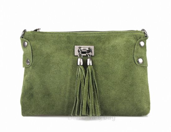 Italian Suede Tianna Shoulder Bag