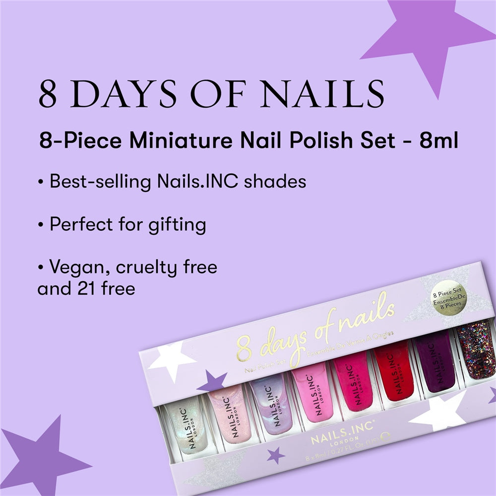 Nails Inc. 8 Days of Nails Nail Polish Set