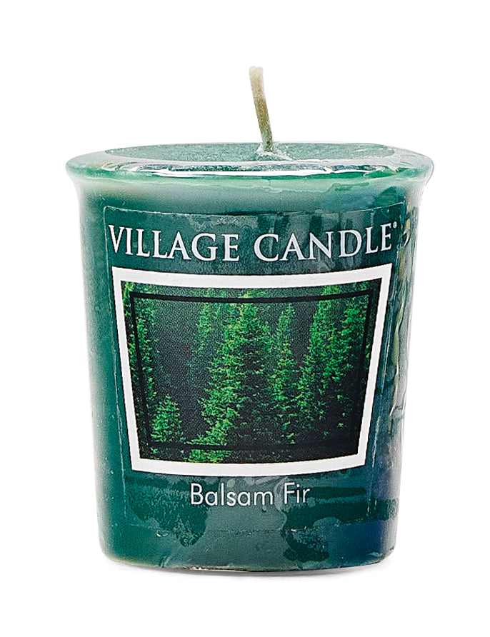 Village Candle -Balsam Fir - Wrapped Votive