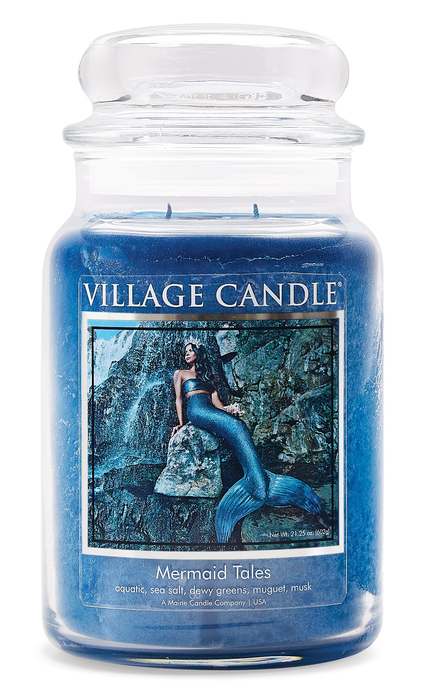 Village Candle - Mermaid Tales - Large Glass Dome