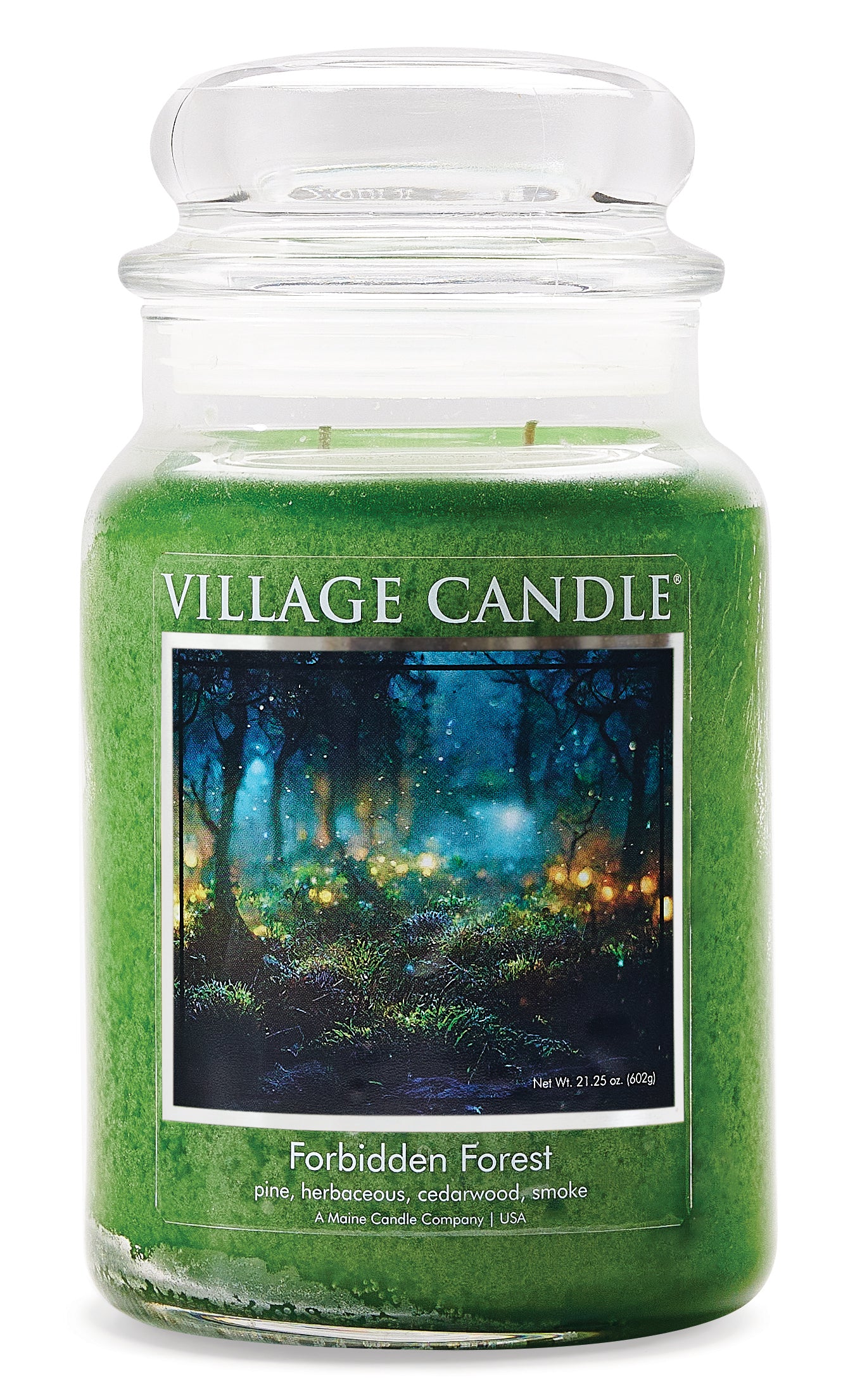 Village Candle - Forbidden Forest - Large Glass Dome