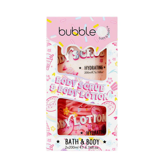 Bubble T Cosmetics Sweetea Body Scrub & Body Lotion Gift Set (2 x 200ml)