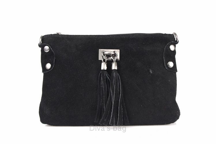 Italian Suede Tianna Shoulder Bag
