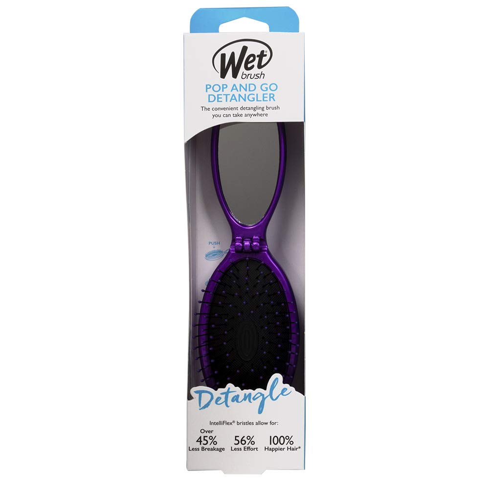 Wet Brush Pop ands Go Metallic Detangler Brush Purple