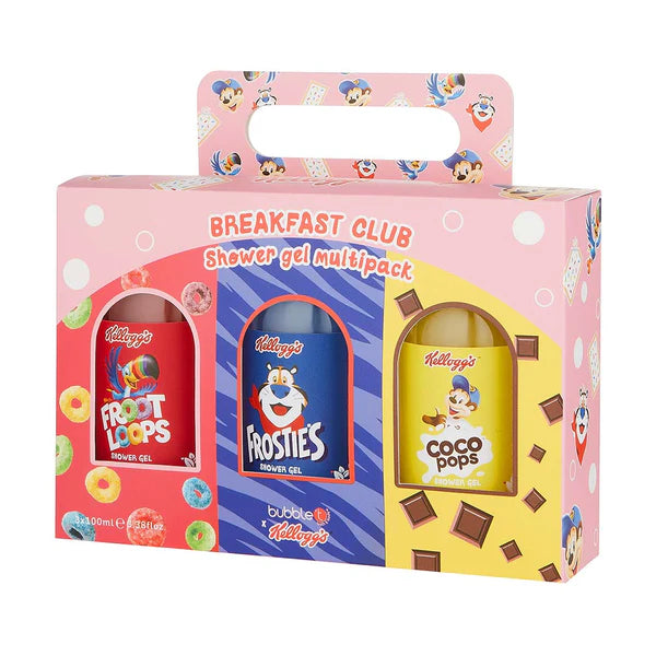 Bubble T Cosmetics Kellogg's Breakfast Club Shower Gel Gift Set (3 x 100ml)