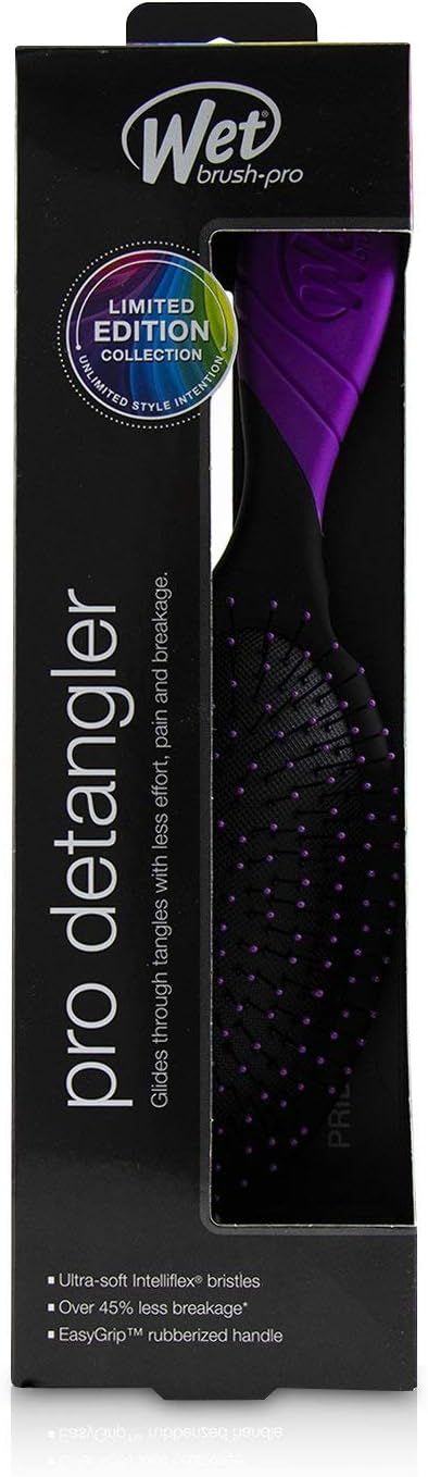 The Wet Brush Pro Detangler Afro Pride Brush Purple