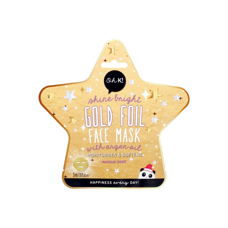 Oh K! Let It Shine Gold Foil Face Mask