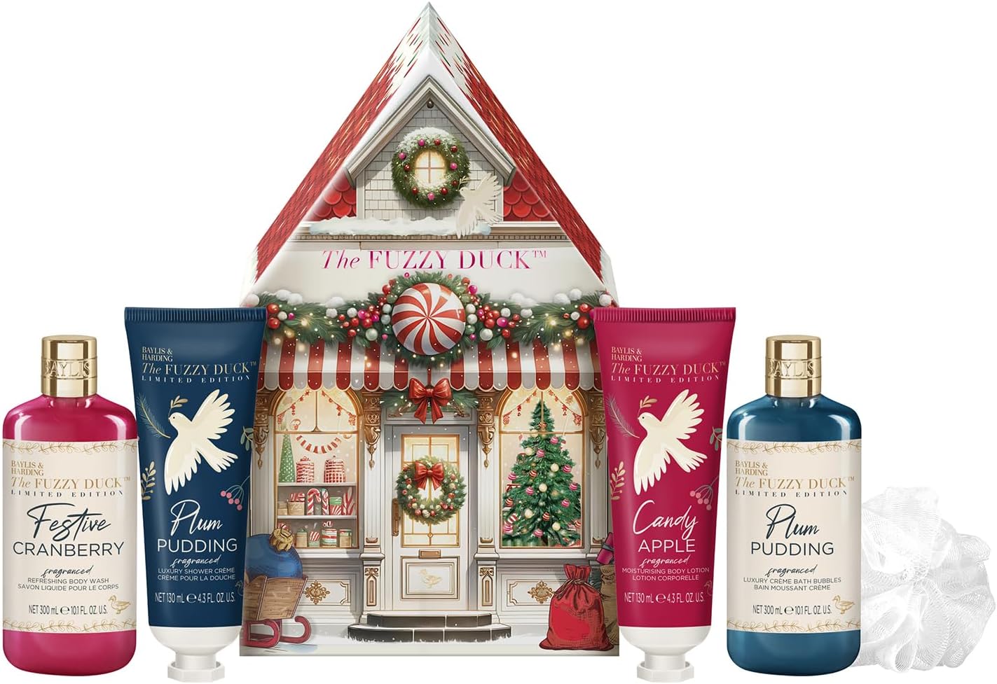 Baylis & Harding The Fuzzy Duck Winter Wonderland Gingerbread House Gift Set - Vegan Friendly
