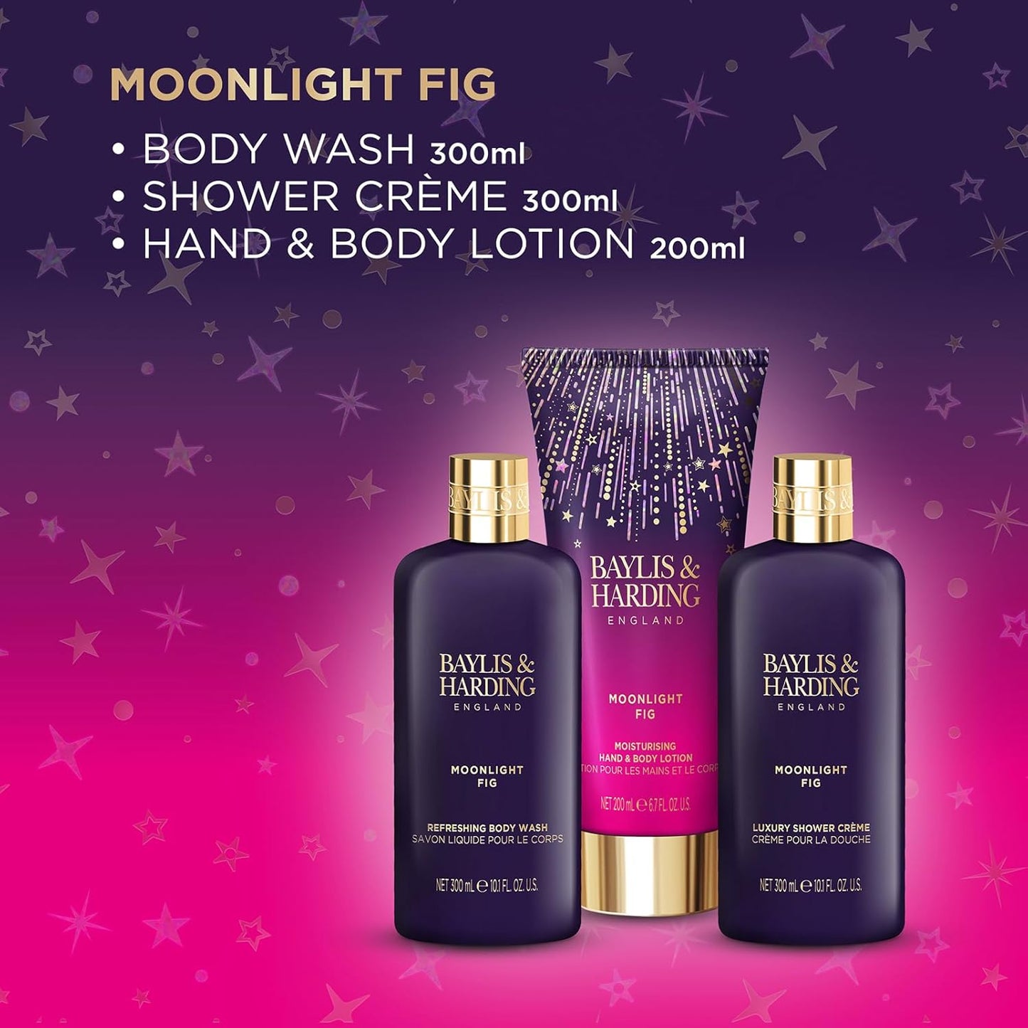 Baylis & Harding Moonlight Fig Lux Bathing Essentials Set