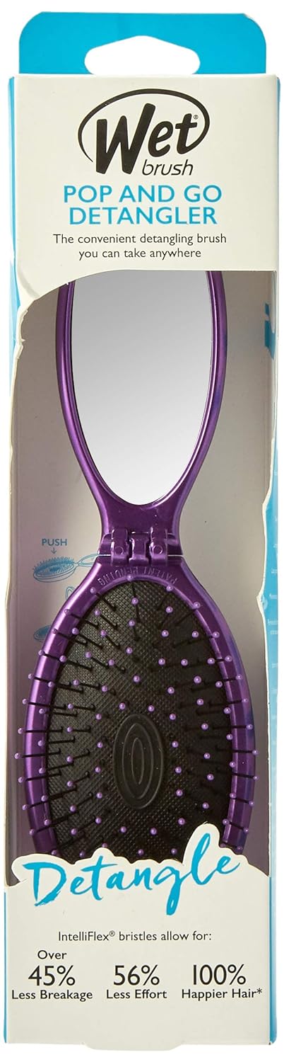 Wet Brush Pop ands Go Metallic Detangler Brush Purple