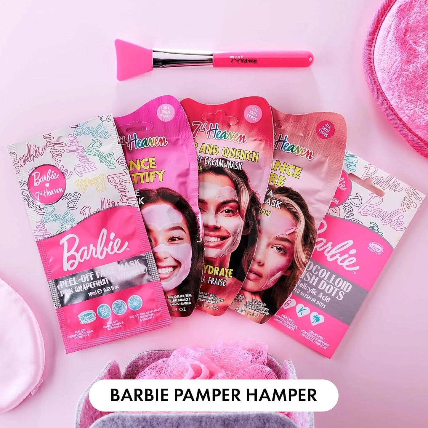 7th Heaven Barbie™ Pamper Hamper - Moisturising & Fun Skincare Gift Set