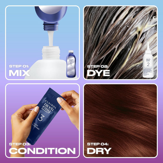 Clairol Nice'n Easy Tone+Gloss Semi Permanent Hair Dye - 550/81 Mahogany