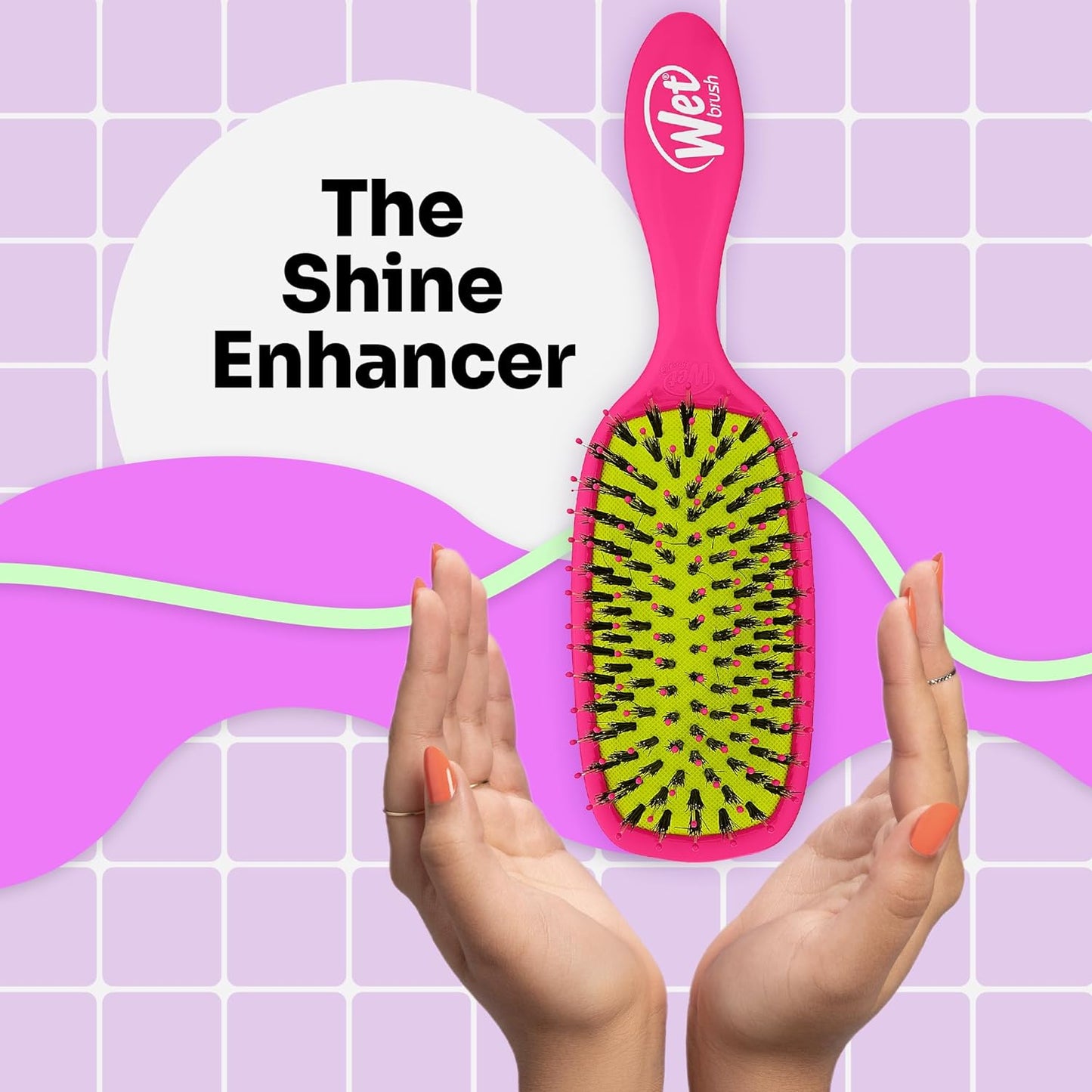 Wet Brush Shine Enhancer Brush Pink