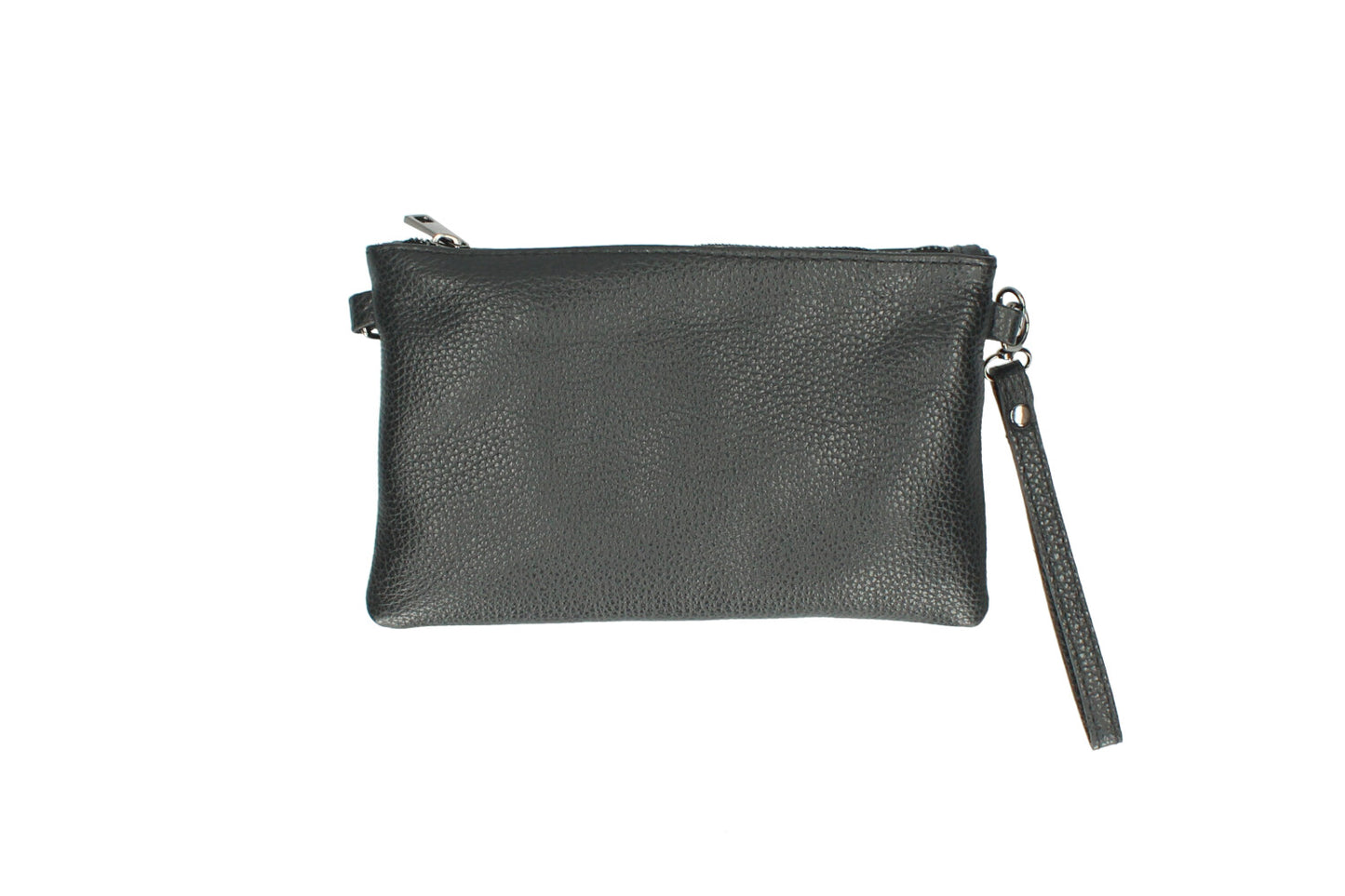 Italian Leather Women's Shoulder Handbag with Wrist Strap - Michelle