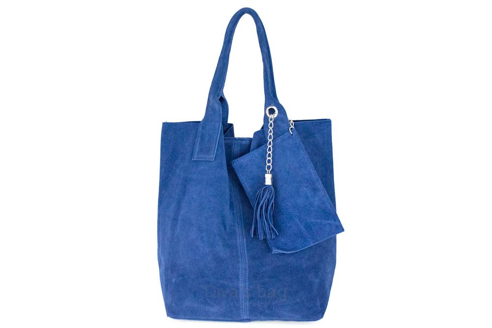 Italian Suede Leather Arianna Tote Bag