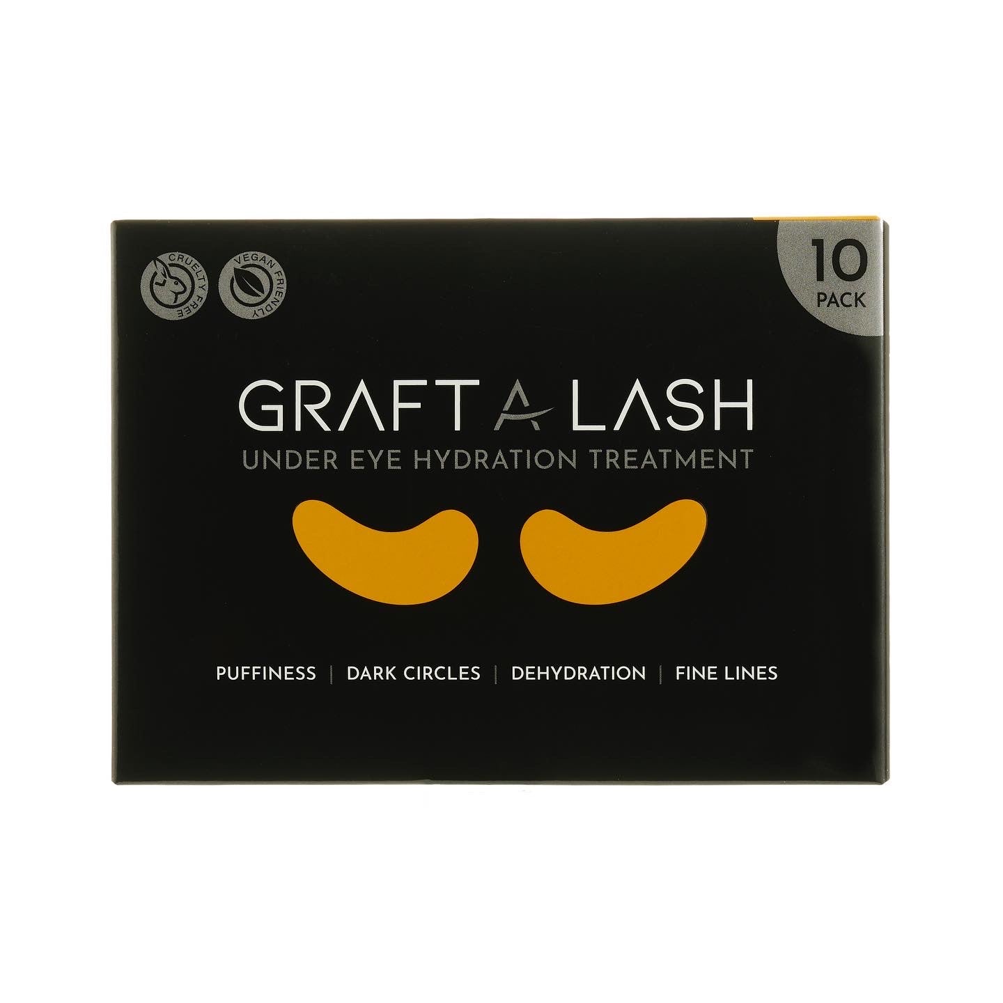 Graft a Lash Gold Eye Masks - 10 Pack Individually Wrapped