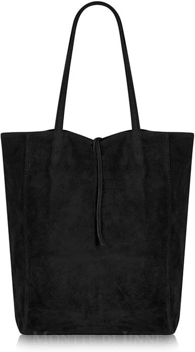 Italian Suede Leather Tote Bag