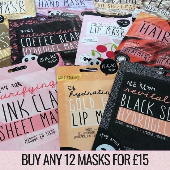 Any 12 Masks for £15