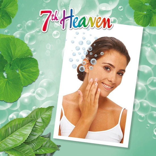 7th Heaven Bubble Tea Oxygen Mask Infused with Green Tea and Centella Asiatica to Hydrate, Soothe and Help Target Blemishes