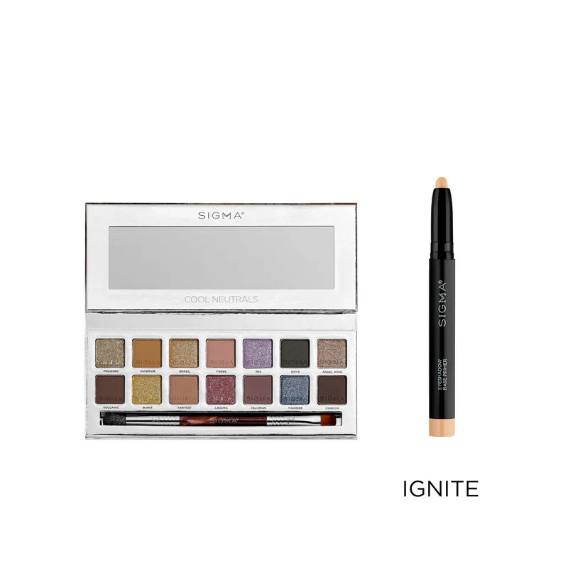 SIGMA COOL NEUTRALS & EYESHADOW BASE PRIMER BUNDLE- IGNITE