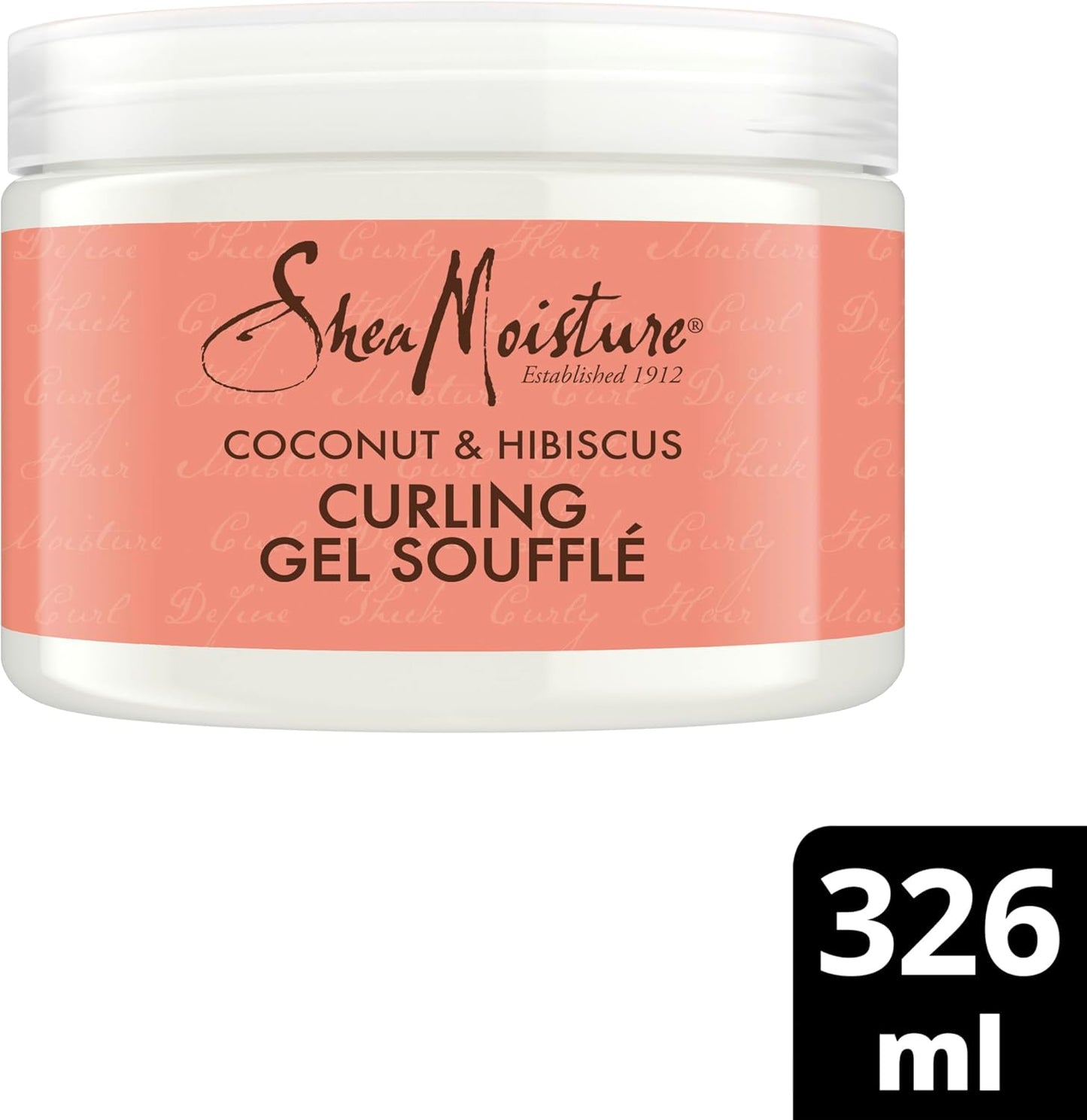 SheaMoisture Coconut & Hibiscus Curling Gel Soufflé no silicones or sulphates for thick, curly hair 326 ml