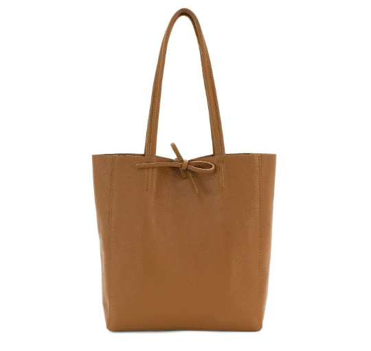 Vera Tucci Italian Leather Nappa Leather Tote Bag