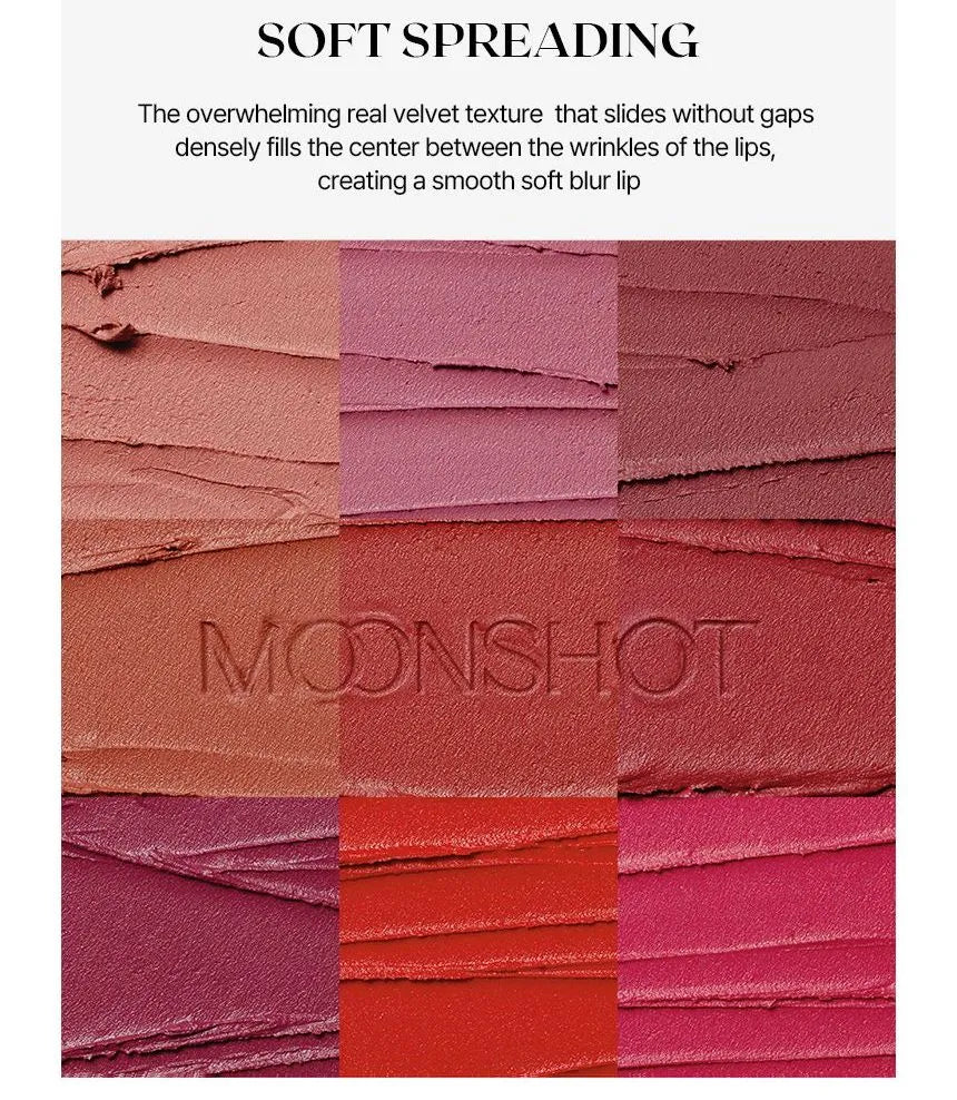 Moonshot Performance Lip Blur Fixing Tint #01 Keen: Warm-tone soft peachy beige colour