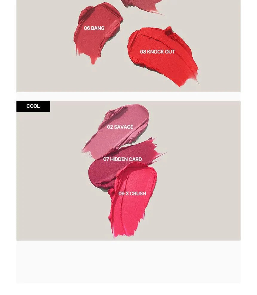 Moonshot Performance Lip Blur Fixing Tint #09 X Crush: Cool-tone lively vibrant pink colour