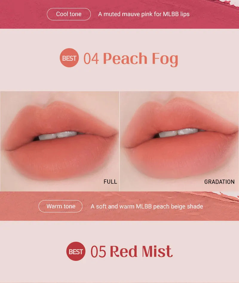 MACQUEEN - Powder Matte Lipstick - 6 Colors