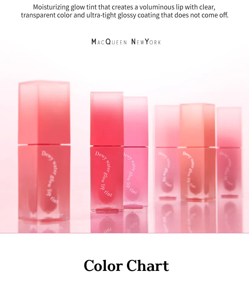 MACQUEEN - Dewy Water Glow Lip Tint - 5 colors