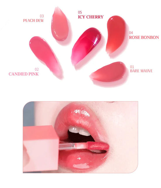 MACQUEEN - Dewy Water Glow Lip Tint - 5 colors