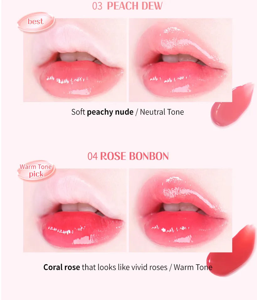 MACQUEEN - Dewy Water Glow Lip Tint - 5 colors