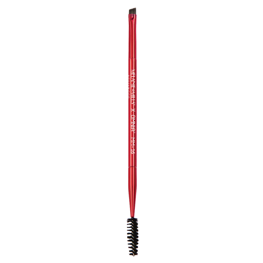 Melanie Mills Hollywood Dual Ended Angled Eye Brow Brush with Spoolie MM16 X Omnia®
