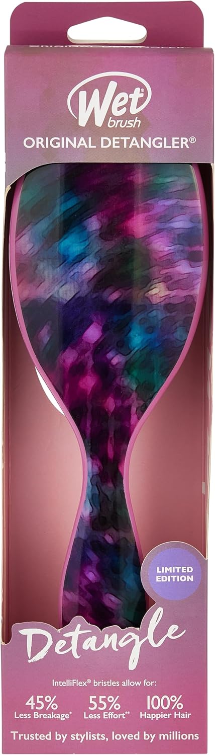 Wet Brush Swirling Stars Original Detangler Magnetic Magenta