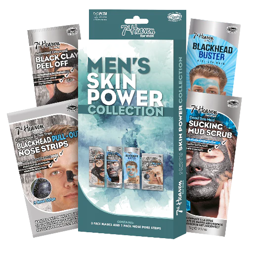 7th Heaven Men’s Skin Power Gift Set - Energises & Revives Skin